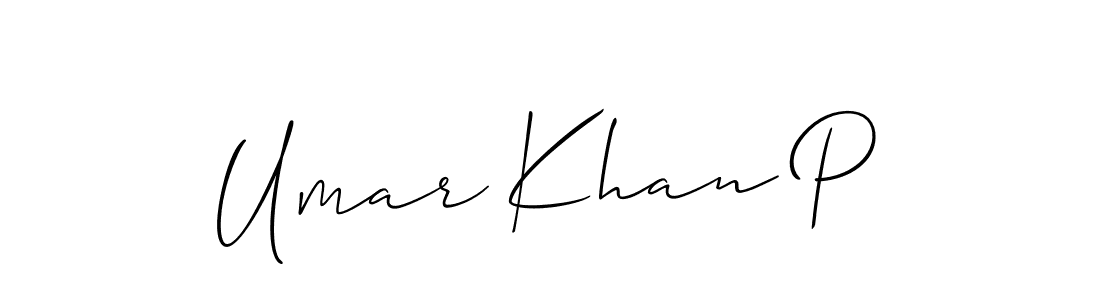 Best and Professional Signature Style for Umar Khan P. Allison_Script Best Signature Style Collection. Umar Khan P signature style 2 images and pictures png