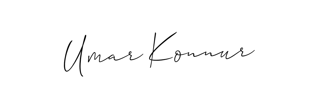 It looks lik you need a new signature style for name Umar Konnur. Design unique handwritten (Allison_Script) signature with our free signature maker in just a few clicks. Umar Konnur signature style 2 images and pictures png