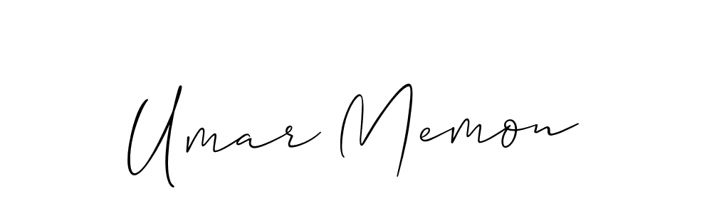 Design your own signature with our free online signature maker. With this signature software, you can create a handwritten (Allison_Script) signature for name Umar Memon. Umar Memon signature style 2 images and pictures png