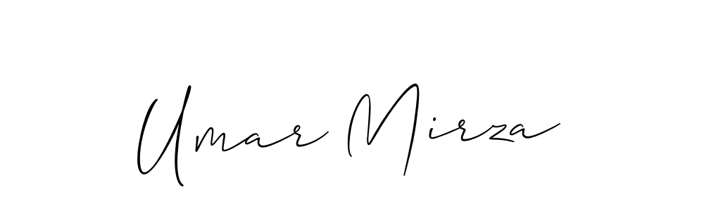 Design your own signature with our free online signature maker. With this signature software, you can create a handwritten (Allison_Script) signature for name Umar Mirza. Umar Mirza signature style 2 images and pictures png