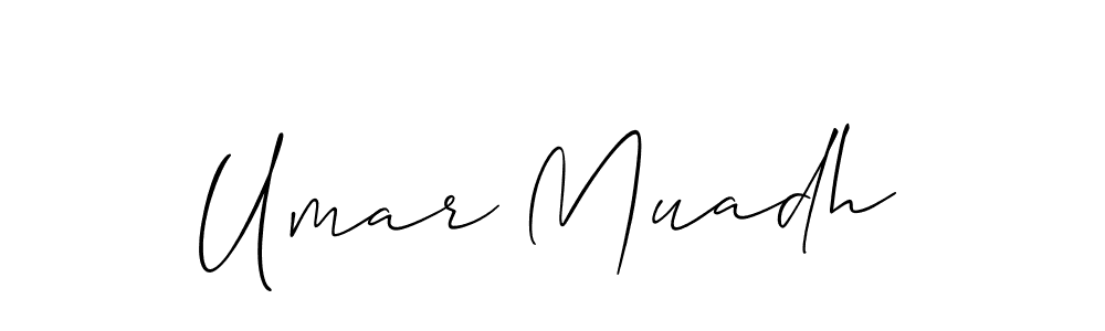 Best and Professional Signature Style for Umar Muadh. Allison_Script Best Signature Style Collection. Umar Muadh signature style 2 images and pictures png