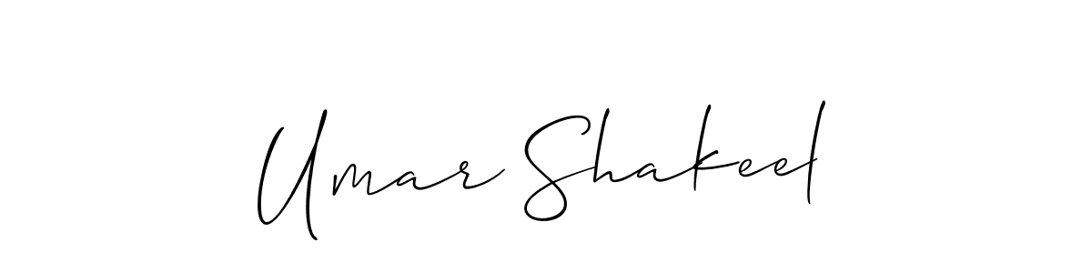 Similarly Allison_Script is the best handwritten signature design. Signature creator online .You can use it as an online autograph creator for name Umar Shakeel. Umar Shakeel signature style 2 images and pictures png