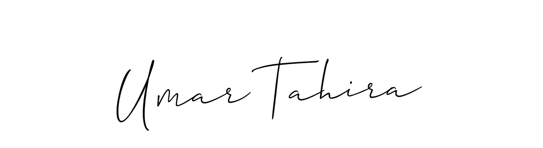 How to make Umar Tahira signature? Allison_Script is a professional autograph style. Create handwritten signature for Umar Tahira name. Umar Tahira signature style 2 images and pictures png