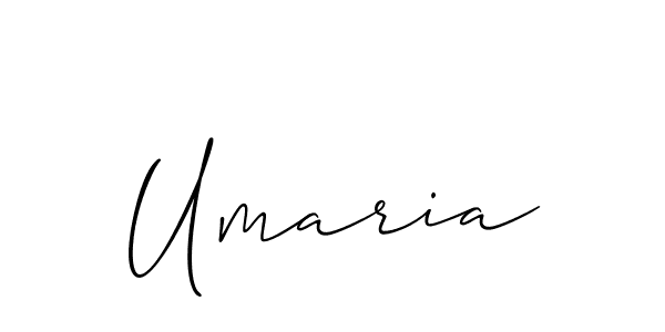 How to make Umaria name signature. Use Allison_Script style for creating short signs online. This is the latest handwritten sign. Umaria signature style 2 images and pictures png