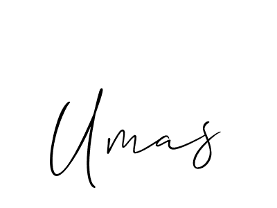 How to make Umas signature? Allison_Script is a professional autograph style. Create handwritten signature for Umas name. Umas signature style 2 images and pictures png