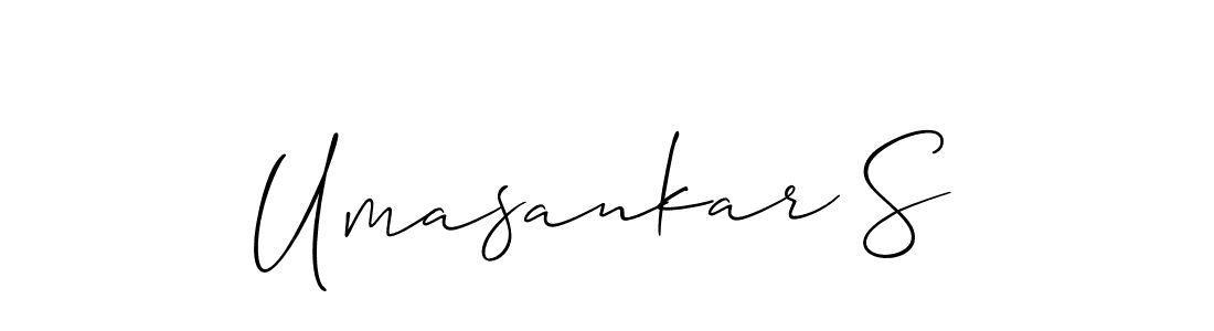 Make a beautiful signature design for name Umasankar S. With this signature (Allison_Script) style, you can create a handwritten signature for free. Umasankar S signature style 2 images and pictures png