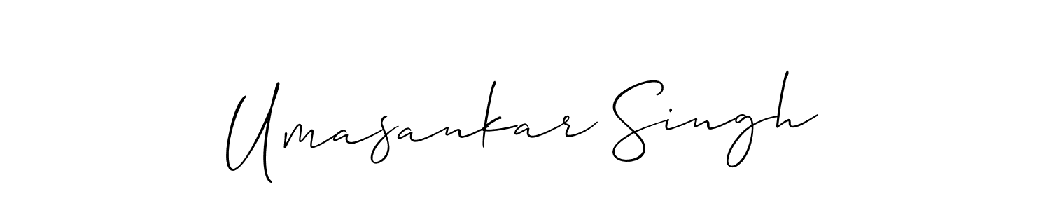 Use a signature maker to create a handwritten signature online. With this signature software, you can design (Allison_Script) your own signature for name Umasankar Singh. Umasankar Singh signature style 2 images and pictures png