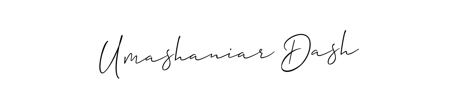 Design your own signature with our free online signature maker. With this signature software, you can create a handwritten (Allison_Script) signature for name Umashaniar Dash. Umashaniar Dash signature style 2 images and pictures png