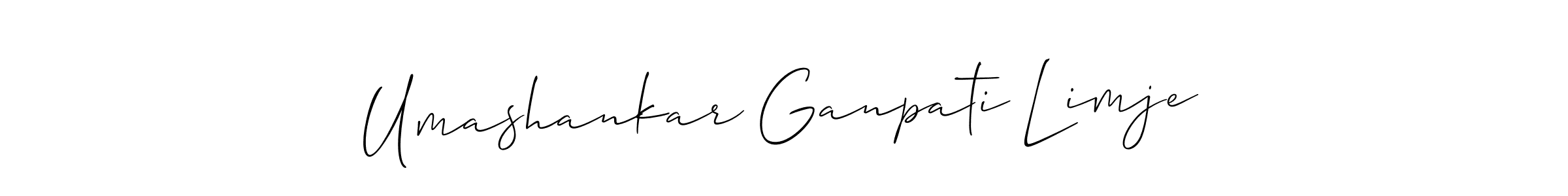 Design your own signature with our free online signature maker. With this signature software, you can create a handwritten (Allison_Script) signature for name Umashankar Ganpati Limje. Umashankar Ganpati Limje signature style 2 images and pictures png