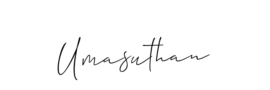 The best way (Allison_Script) to make a short signature is to pick only two or three words in your name. The name Umasuthan include a total of six letters. For converting this name. Umasuthan signature style 2 images and pictures png