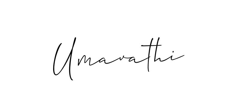 Umavathi stylish signature style. Best Handwritten Sign (Allison_Script) for my name. Handwritten Signature Collection Ideas for my name Umavathi. Umavathi signature style 2 images and pictures png