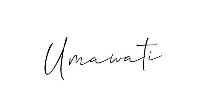 You should practise on your own different ways (Allison_Script) to write your name (Umawati) in signature. don't let someone else do it for you. Umawati signature style 2 images and pictures png
