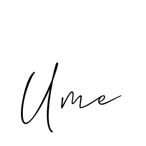 Also we have Ume name is the best signature style. Create professional handwritten signature collection using Allison_Script autograph style. Ume signature style 2 images and pictures png