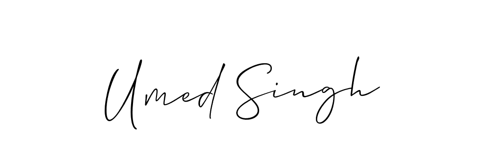 It looks lik you need a new signature style for name Umed Singh. Design unique handwritten (Allison_Script) signature with our free signature maker in just a few clicks. Umed Singh signature style 2 images and pictures png