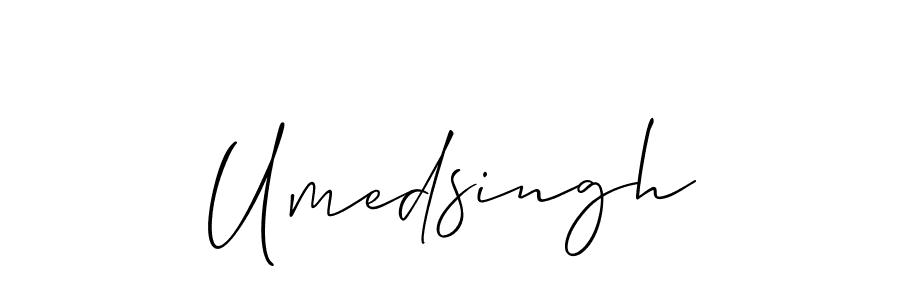 How to make Umedsingh name signature. Use Allison_Script style for creating short signs online. This is the latest handwritten sign. Umedsingh signature style 2 images and pictures png