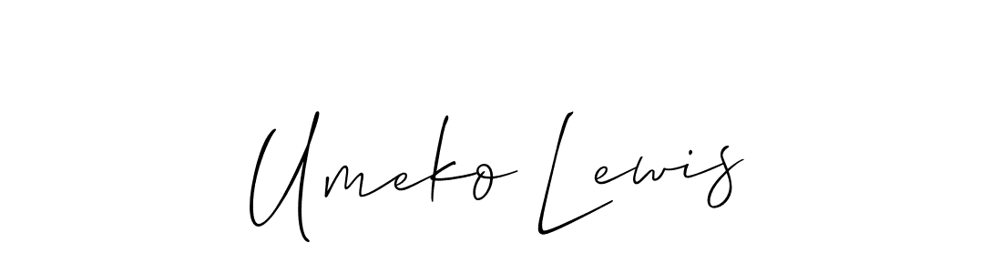 Similarly Allison_Script is the best handwritten signature design. Signature creator online .You can use it as an online autograph creator for name Umeko Lewis. Umeko Lewis signature style 2 images and pictures png