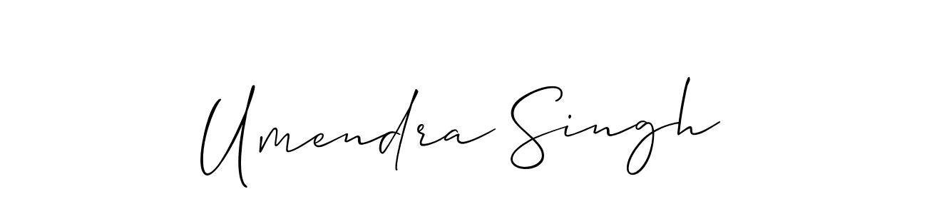 Design your own signature with our free online signature maker. With this signature software, you can create a handwritten (Allison_Script) signature for name Umendra Singh. Umendra Singh signature style 2 images and pictures png