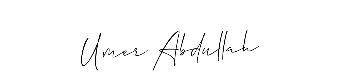 Make a beautiful signature design for name Umer Abdullah. Use this online signature maker to create a handwritten signature for free. Umer Abdullah signature style 2 images and pictures png