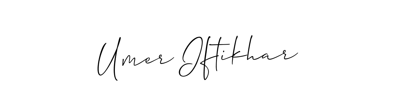 Make a beautiful signature design for name Umer Iftikhar. Use this online signature maker to create a handwritten signature for free. Umer Iftikhar signature style 2 images and pictures png