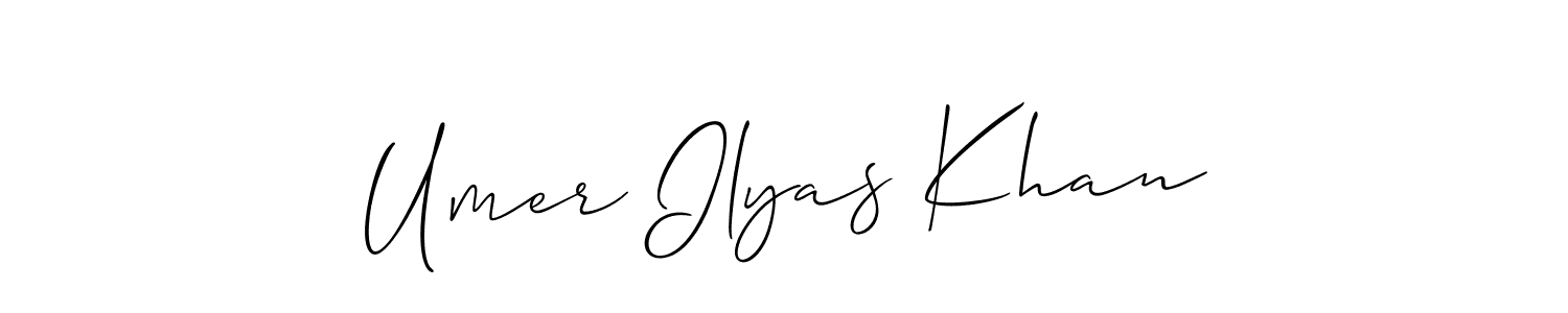 You can use this online signature creator to create a handwritten signature for the name Umer Ilyas Khan. This is the best online autograph maker. Umer Ilyas Khan signature style 2 images and pictures png