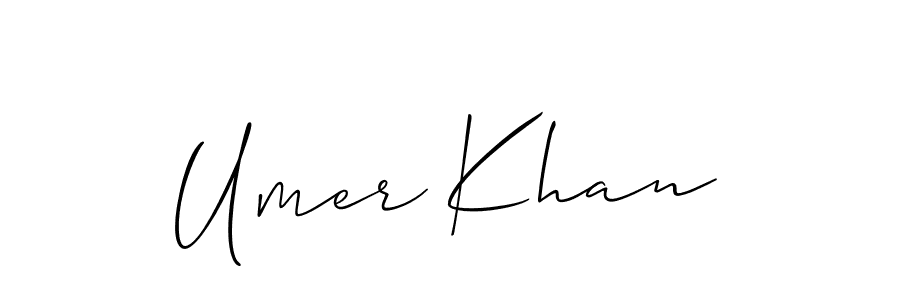 Also we have Umer Khan name is the best signature style. Create professional handwritten signature collection using Allison_Script autograph style. Umer Khan signature style 2 images and pictures png