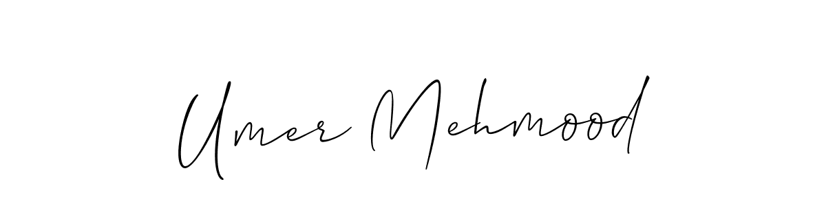 Design your own signature with our free online signature maker. With this signature software, you can create a handwritten (Allison_Script) signature for name Umer Mehmood. Umer Mehmood signature style 2 images and pictures png