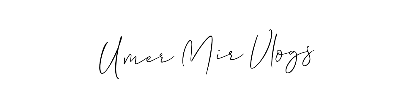 This is the best signature style for the Umer Mir Vlogs name. Also you like these signature font (Allison_Script). Mix name signature. Umer Mir Vlogs signature style 2 images and pictures png