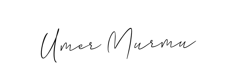 Create a beautiful signature design for name Umer Murmu. With this signature (Allison_Script) fonts, you can make a handwritten signature for free. Umer Murmu signature style 2 images and pictures png