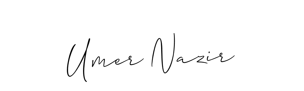 You can use this online signature creator to create a handwritten signature for the name Umer Nazir. This is the best online autograph maker. Umer Nazir signature style 2 images and pictures png