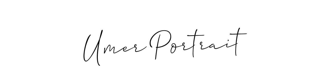 Create a beautiful signature design for name Umer Portrait. With this signature (Allison_Script) fonts, you can make a handwritten signature for free. Umer Portrait signature style 2 images and pictures png