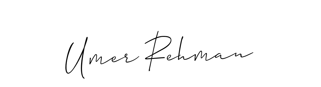 Also You can easily find your signature by using the search form. We will create Umer Rehman name handwritten signature images for you free of cost using Allison_Script sign style. Umer Rehman signature style 2 images and pictures png