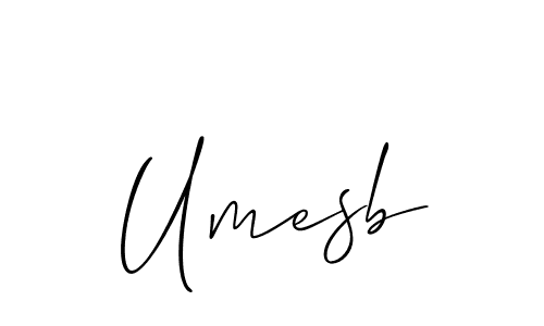 Best and Professional Signature Style for Umesb. Allison_Script Best Signature Style Collection. Umesb signature style 2 images and pictures png