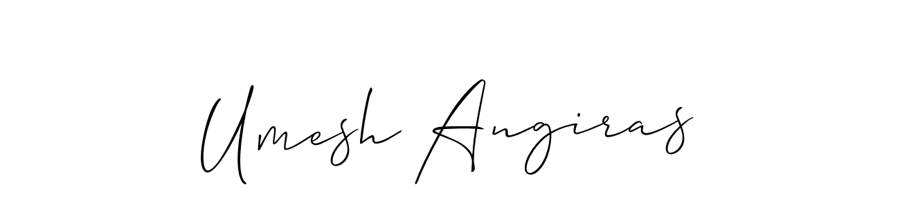 Make a short Umesh Angiras signature style. Manage your documents anywhere anytime using Allison_Script. Create and add eSignatures, submit forms, share and send files easily. Umesh Angiras signature style 2 images and pictures png