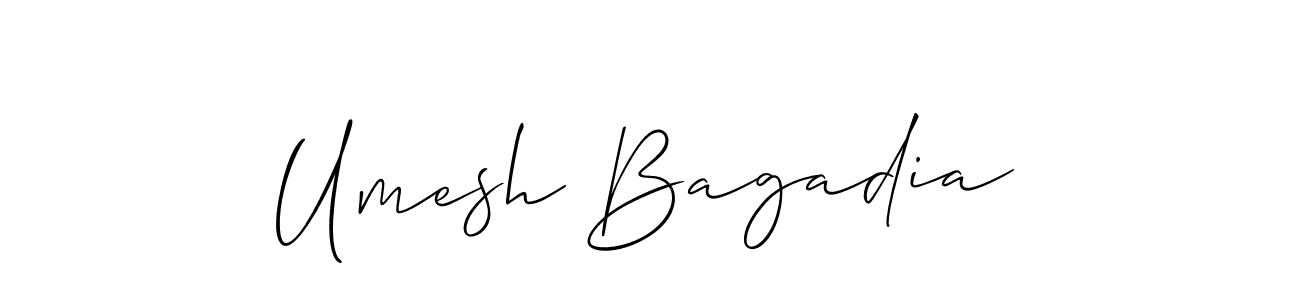 Make a beautiful signature design for name Umesh Bagadia. Use this online signature maker to create a handwritten signature for free. Umesh Bagadia signature style 2 images and pictures png