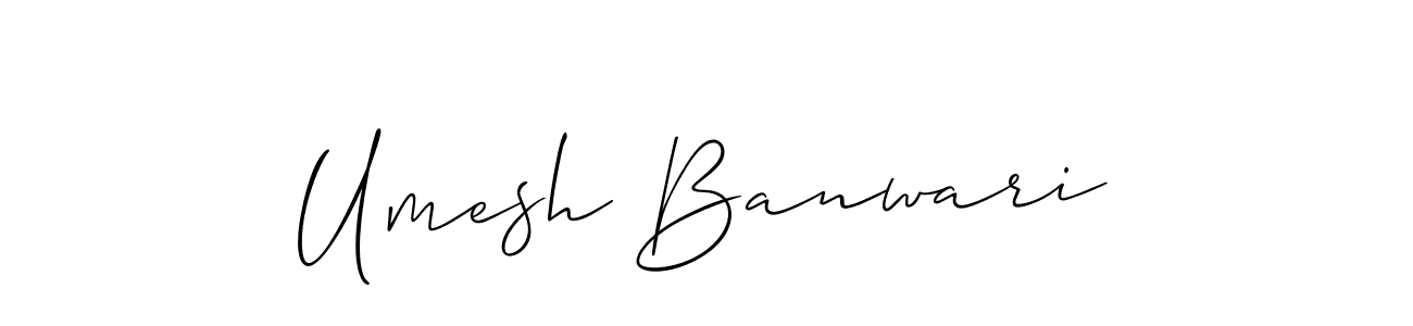 Make a short Umesh Banwari signature style. Manage your documents anywhere anytime using Allison_Script. Create and add eSignatures, submit forms, share and send files easily. Umesh Banwari signature style 2 images and pictures png