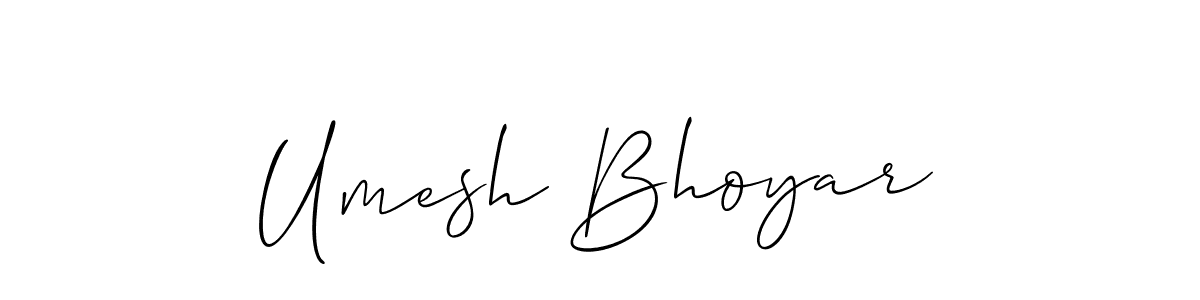 if you are searching for the best signature style for your name Umesh Bhoyar. so please give up your signature search. here we have designed multiple signature styles  using Allison_Script. Umesh Bhoyar signature style 2 images and pictures png