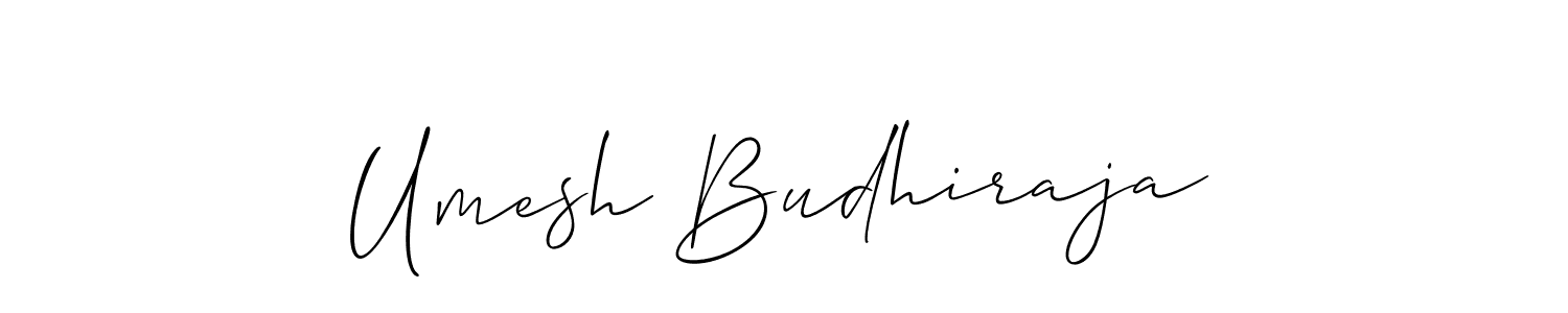 Also You can easily find your signature by using the search form. We will create Umesh Budhiraja name handwritten signature images for you free of cost using Allison_Script sign style. Umesh Budhiraja signature style 2 images and pictures png