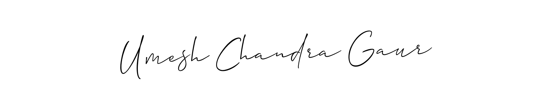 Also we have Umesh Chandra Gaur name is the best signature style. Create professional handwritten signature collection using Allison_Script autograph style. Umesh Chandra Gaur signature style 2 images and pictures png