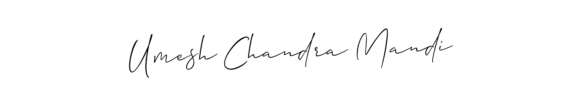 Design your own signature with our free online signature maker. With this signature software, you can create a handwritten (Allison_Script) signature for name Umesh Chandra Mandi. Umesh Chandra Mandi signature style 2 images and pictures png