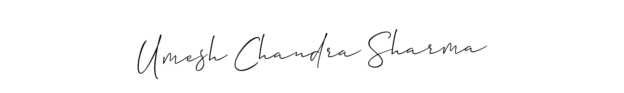 Create a beautiful signature design for name Umesh Chandra Sharma. With this signature (Allison_Script) fonts, you can make a handwritten signature for free. Umesh Chandra Sharma signature style 2 images and pictures png