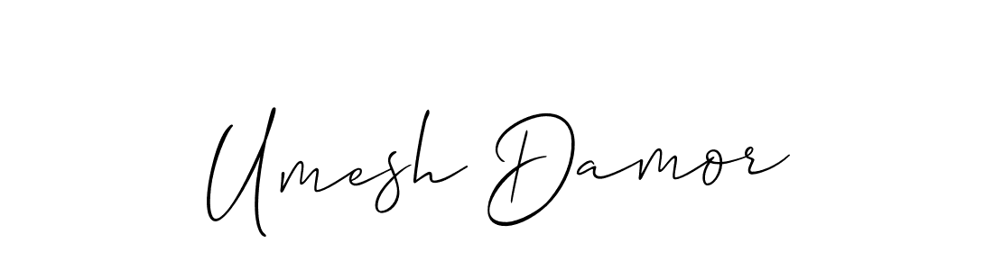 Best and Professional Signature Style for Umesh Damor. Allison_Script Best Signature Style Collection. Umesh Damor signature style 2 images and pictures png