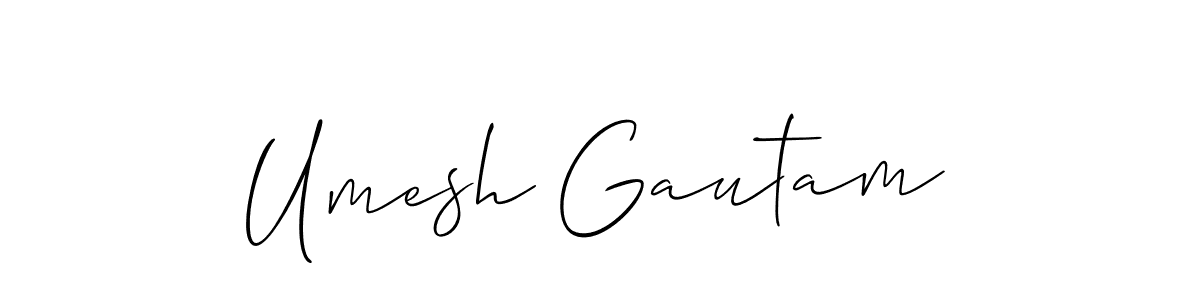 This is the best signature style for the Umesh Gautam name. Also you like these signature font (Allison_Script). Mix name signature. Umesh Gautam signature style 2 images and pictures png