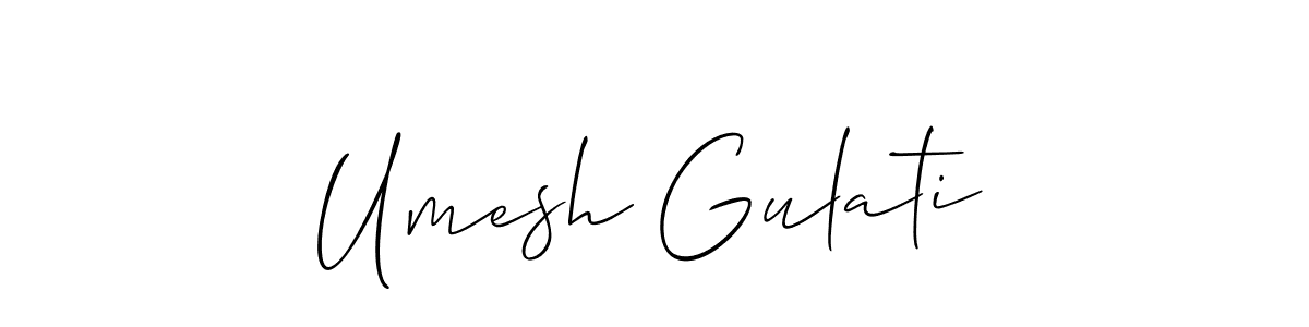 Similarly Allison_Script is the best handwritten signature design. Signature creator online .You can use it as an online autograph creator for name Umesh Gulati. Umesh Gulati signature style 2 images and pictures png