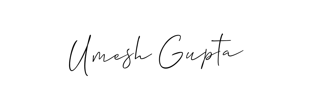 Design your own signature with our free online signature maker. With this signature software, you can create a handwritten (Allison_Script) signature for name Umesh Gupta. Umesh Gupta signature style 2 images and pictures png