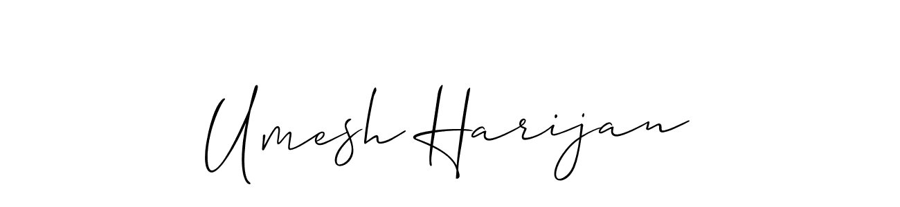 You should practise on your own different ways (Allison_Script) to write your name (Umesh Harijan) in signature. don't let someone else do it for you. Umesh Harijan signature style 2 images and pictures png