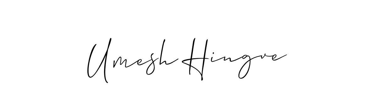 Make a beautiful signature design for name Umesh Hingve. Use this online signature maker to create a handwritten signature for free. Umesh Hingve signature style 2 images and pictures png