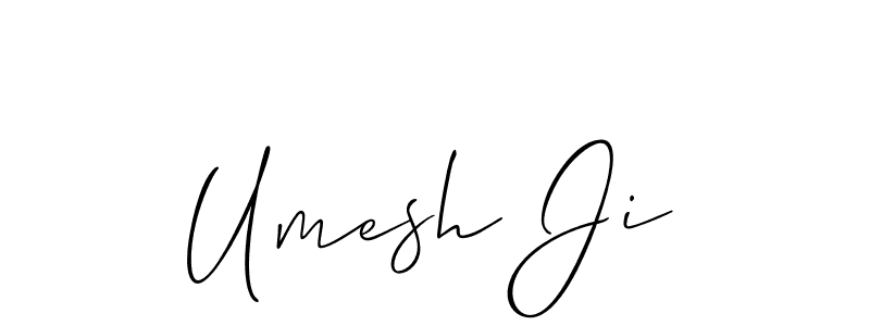 How to Draw Umesh Ji signature style? Allison_Script is a latest design signature styles for name Umesh Ji. Umesh Ji signature style 2 images and pictures png