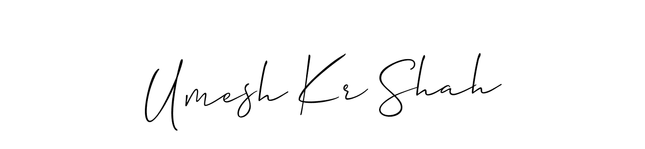 Similarly Allison_Script is the best handwritten signature design. Signature creator online .You can use it as an online autograph creator for name Umesh Kr Shah. Umesh Kr Shah signature style 2 images and pictures png