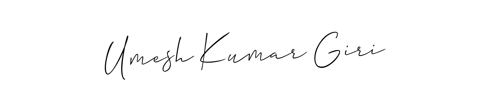 How to Draw Umesh Kumar Giri signature style? Allison_Script is a latest design signature styles for name Umesh Kumar Giri. Umesh Kumar Giri signature style 2 images and pictures png