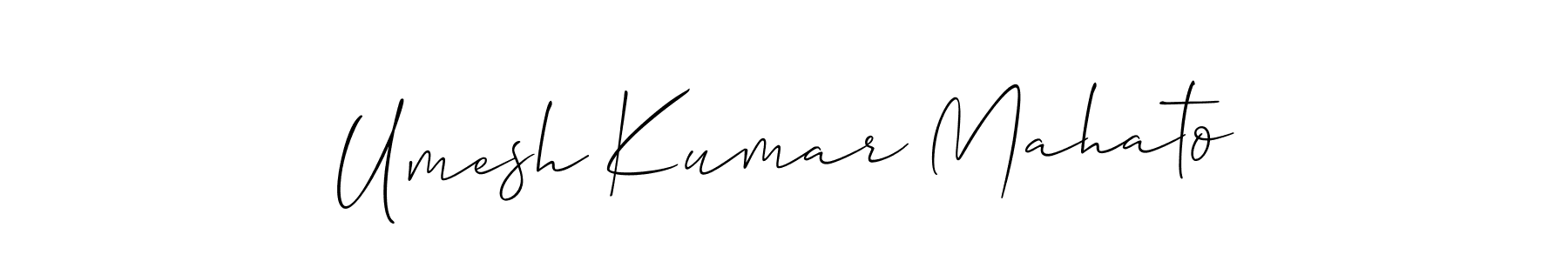 Make a beautiful signature design for name Umesh Kumar Mahato. With this signature (Allison_Script) style, you can create a handwritten signature for free. Umesh Kumar Mahato signature style 2 images and pictures png